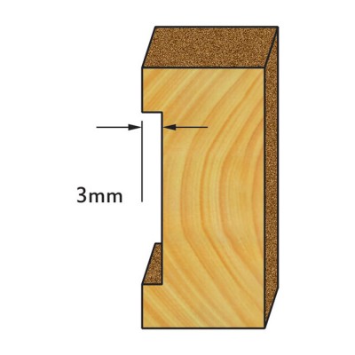 Κοπτικό εργαλείο Ρούτερ μορφής ΒΙΜΗΚΕ D=25/19 L=60 d=6.35 6014-0260251