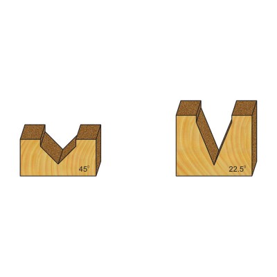 Κοπτικό εργαλείο Ρούτερ μορφής ΒΙΜΗΚΕ D=17 b=14 a=45 L=45 d=6.35 6015-0010451