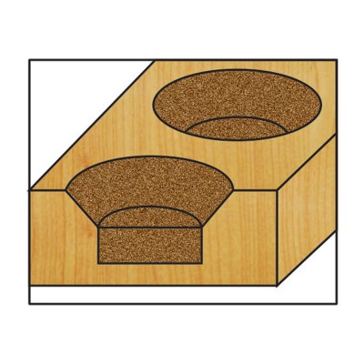 Κοπτικό εργαλείο Ρούτερ μορφής ΒΙΜΗΚΕ D=3 L=55 d=6.35 6015-008