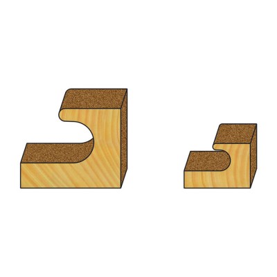 Κοπτικό εργαλείο Ρούτερ μορφής ΒΙΜΗΚΕ D=38 L=59 d=9.5 6015-0120383