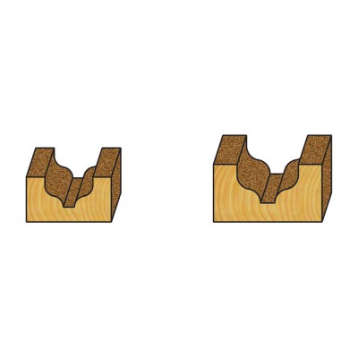 Κοπτικό εργαλείο Ρούτερ μορφής ΒΙΜΗΚΕ D=10 B= L=47 d=6.35 6015-027