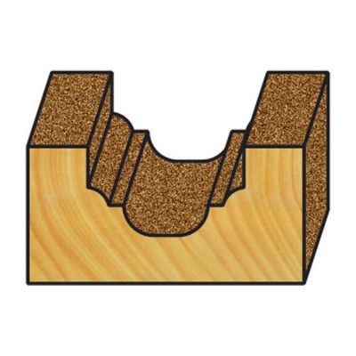 Κοπτικό εργαλείο Ρούτερ μορφής ΒΙΜΗΚΕ D=13 B= L=50 d=6.35 6015-029