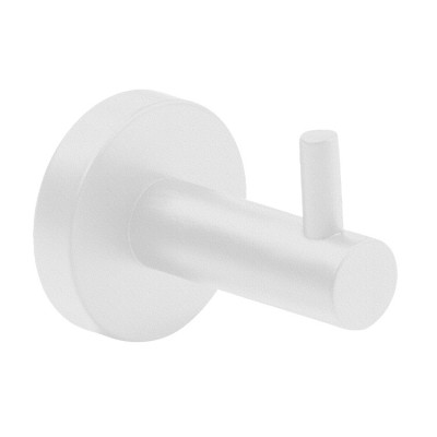 Άγκιστρο μονό Bronze art σειρά Fairmont MH08-31-AA White Mat