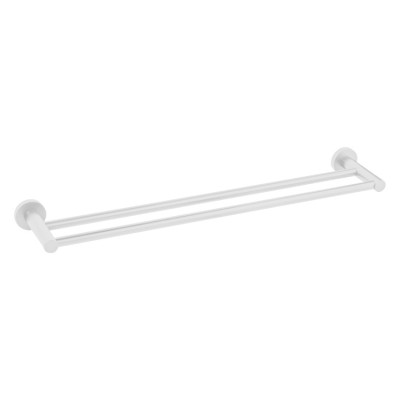Διπλή Πετσετοθήκη 60cm Bronze Art Fairmont MH08-42-AA White Mat