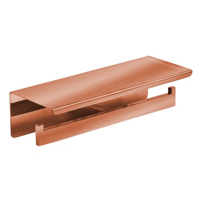 Διπλή χαρτοθήκη με ράφι Bronze Art σειρά Genesis 54V1-51 Copper Mat