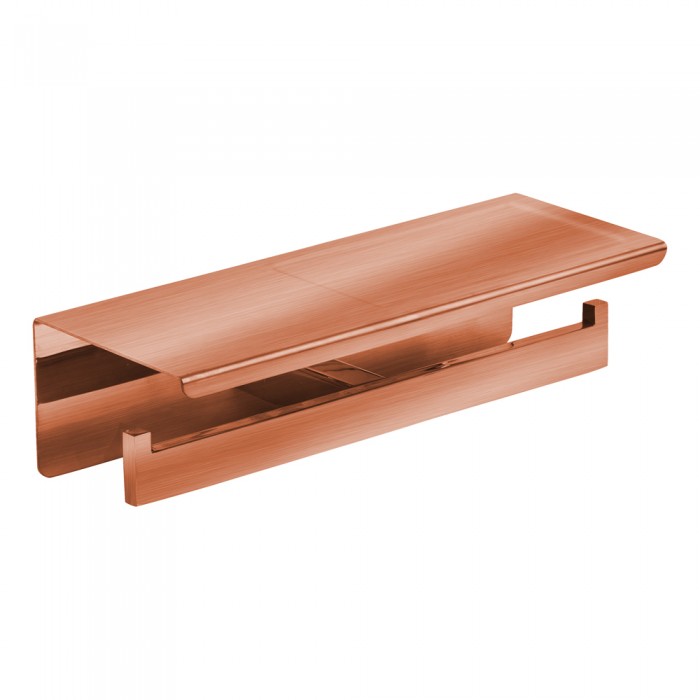 Διπλή χαρτοθήκη με ράφι Bronze Art σειρά Genesis 54V1-51 Copper Mat