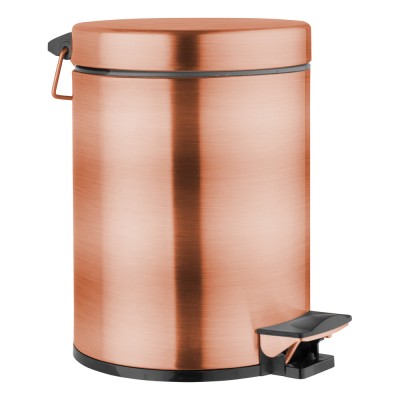 Επιδαπέδιο Χαρτοδοχείο 5 lt Soft close Bronze Art σειρά Inox304 05ΤT-51-9  Copper Mat