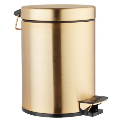 Επιδαπέδιο Χαρτοδοχείο 5 lt Soft close Bronze Art σειρά Inox304 05ΤT-G1-9  Brass Mat