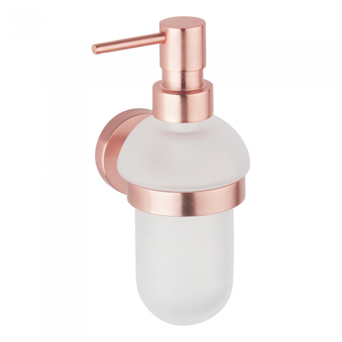 Επιτοίχιο Ντισπένσερ 225ml Bronze Art σειρά Inox304 1830-R1 Rose Gold Mat