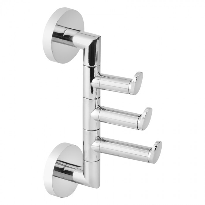 Τριπλό άγκιστρο περιστροφικό Bronze Art σειρά Loft-500 3450-10-3 Chrome