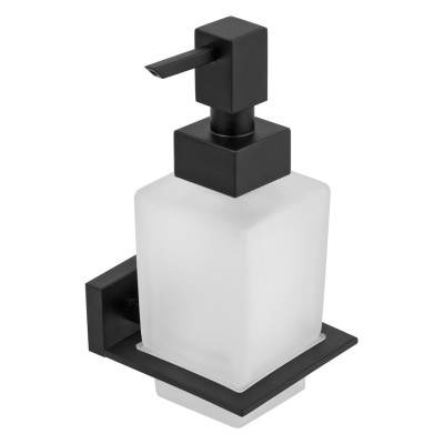  Ντισπένσερ  Επιτοίχιο Bronze Art σειρά Lugano-Quadrato 18X6-MM-S Square Black Mat