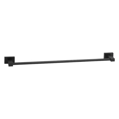 Πετσετοθήκη 60cm Bronze Art σειρά Lugano-Quadrato 40X6-MM Black Mat
