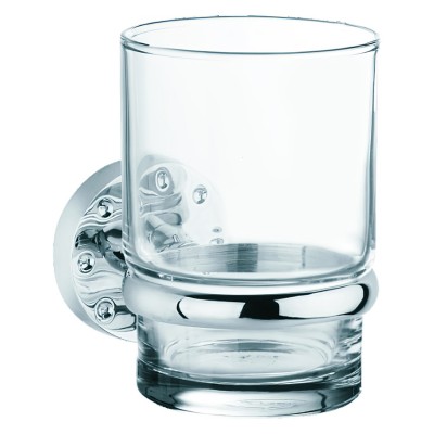 Ποτηροθήκη Επιτοίχια 7x12x10cm Bronze Art σειρά Punto AA02-20-10 Chrome