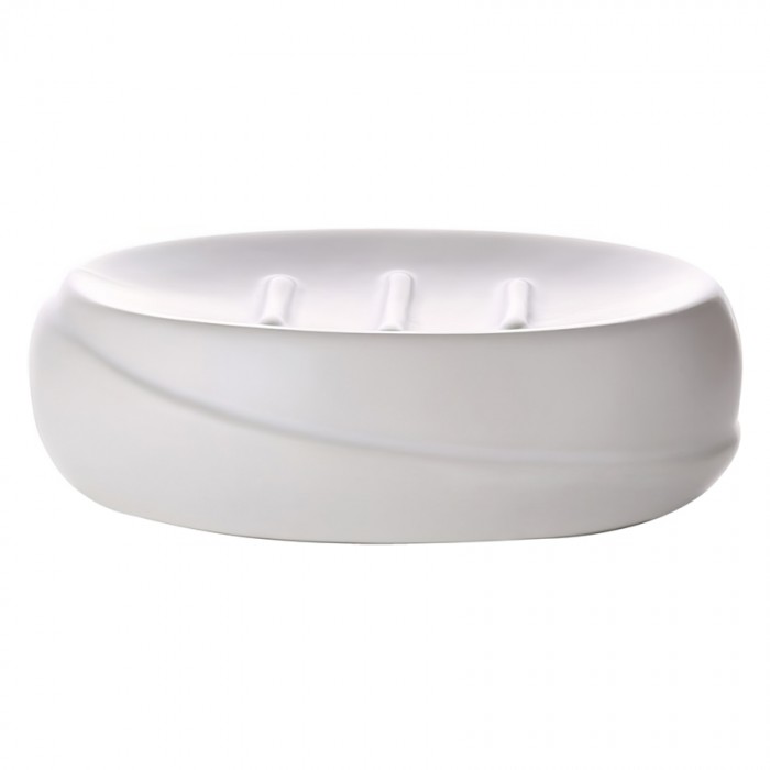 Σαπουνοθήκη Επικαθήμενη 13x9x4cm Bronze Art σειρά SIMPLE DG01-06-29 WHITE