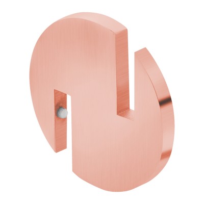 Άγκιστρο σε γυαλί D6 6-8mm Bronze Art σειρά UNIVERSAL INOX 31VS-R1 Rose Gold Mat