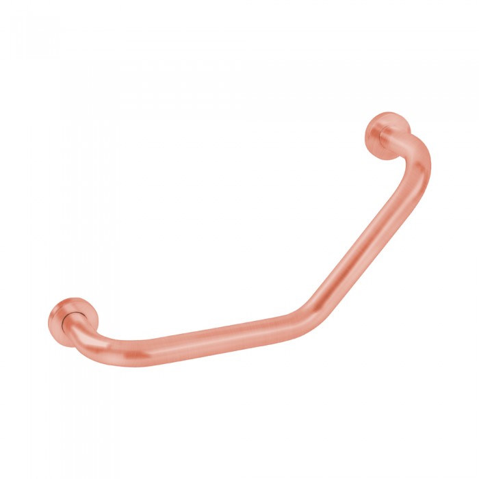 Γωνιακή λαβή μπάνιου Ø2.5 42x9x10cm Bronze Art σειρά UNIVERSAL INOX 44H7-R1 Rose Gold Mat