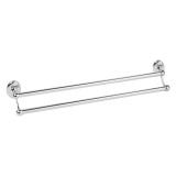 Διπλή πετσετοθήκη  60cm 59x13x10cm Bronze art Valle AA01-42-10 Chrome