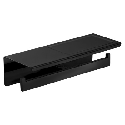 Διπλή χαρτοθήκη ράφι Bronze Art σειρά Vertigo 54V1-MM Black Mat