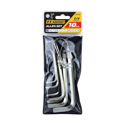 Σετ Κλειδιά Άλλεν Εξάγωνα σε Σχήμα L F.F. GROUP 1.5-10mm 10τμχ 34754