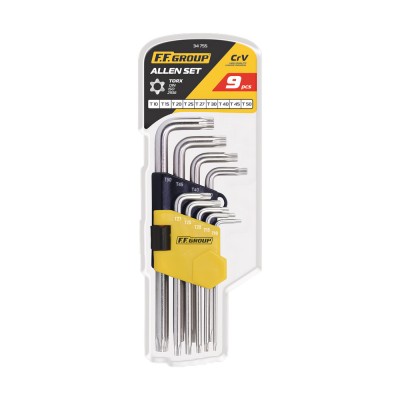 Σετ Κλειδιά Torx Μακριά σε Σχήμα L F.F. GROUP T10-T50 9τμχ 34755
