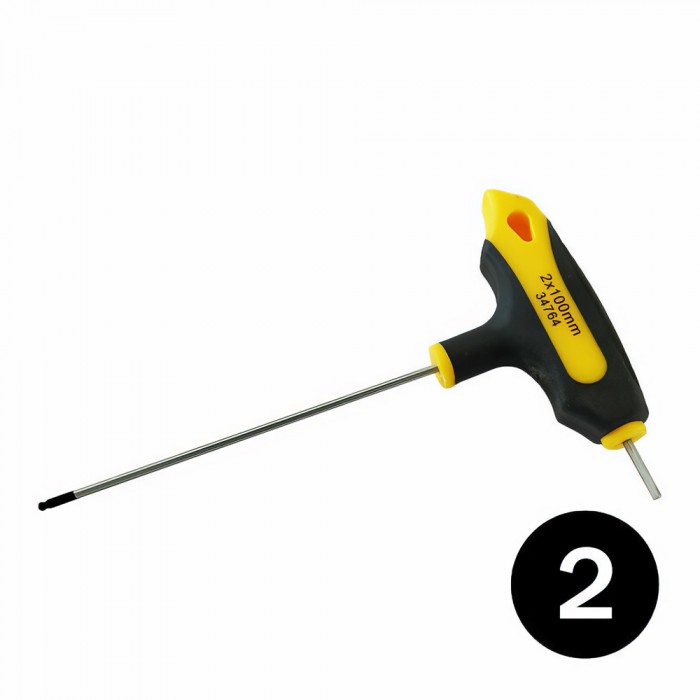 Κλειδί Άλλεν Εξάγωνο Ταφ με Μπίλια 2mm και μήκος 100mm F.F. Group 34764