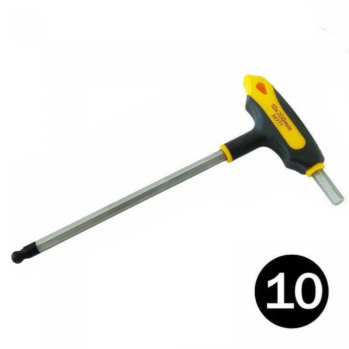 Κλειδί Άλλεν Εξάγωνο Ταφ με Μπίλια 10mm και μήκος 200mm F.F. Group 34771