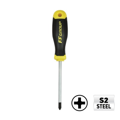 Κατσαβίδι Σταυρός PH-2 F.F. Group SOFT GRIP με Μήκος 100mm 34779