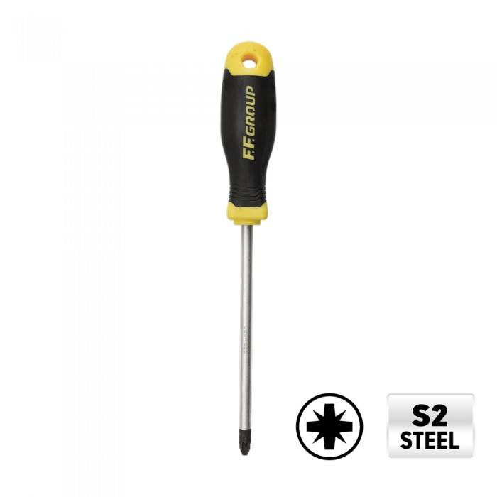 Κατσαβίδι Σταυρός PZ-2 F.F. Group SOFT GRIP με Μήκος 100mm 34783