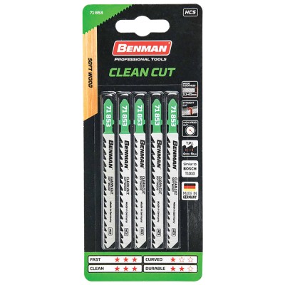 Πριονάκι Σέγας Ξύλου 100mm BENMAN Clean Cut T101D 71853 1 Τεμάχιο