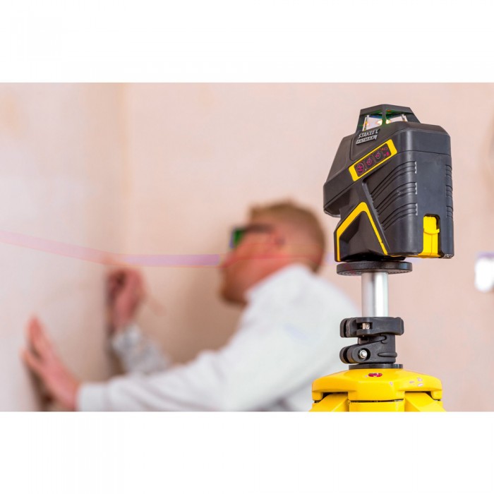 Αλφάδι LASER Μπαταρίας με Κόκκινες Δέσμες 360° + 2 Οριζόντιες STANLEY FMHT1-77416