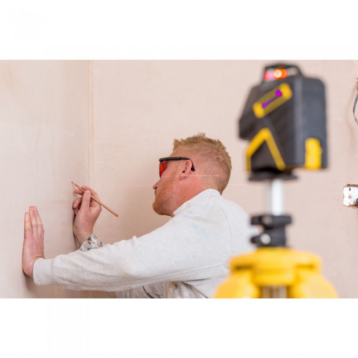 Αλφάδι LASER Μπαταρίας με Κόκκινες Δέσμες 360° + 2 Οριζόντιες STANLEY FMHT1-77416