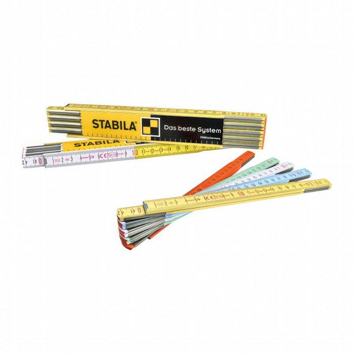 Μέτρο Ξύλινο Πολύχρωμο 2m Stabila 12431