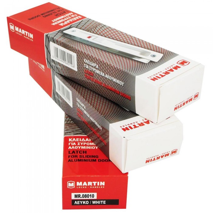 Κλειδαριά Συρόμενων Πορτών και Παραθυρων αλουμινίου Martin 08010 Λευκή