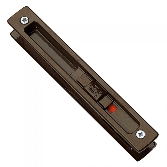 Κλειδαριά Συρόμενων Πορτών και Παραθυρων αλουμινίου Martin 08014 Καφέ