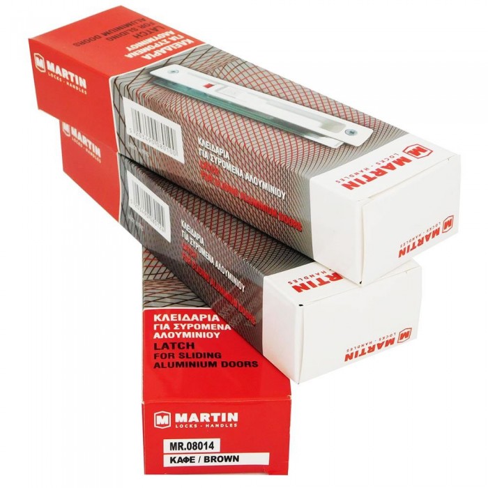 Κλειδαριά Συρόμενων Πορτών και Παραθυρων αλουμινίου Martin 08014 Καφέ