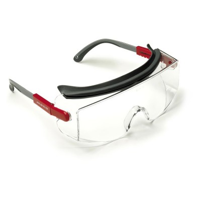 Γυαλιά Προστασίας Maco 6010 Διάφανο-Γκρι-Κόκκινο