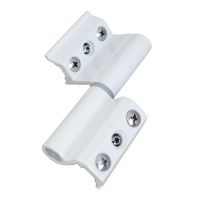 Μεντεσές διπλός ρυθμιζόμενος για πόρτες & παράθυρα DOMUS 6810L Λευκός