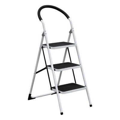 Σκαλοσκαμπό Σιδήρου 3 Σκαλιών Inter WR2061-1 Λευκό