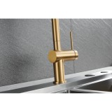 Μπαταρία Κουζίνας με Αποσπώμενο Τηλέφωνο 2 Ροών PVD Χρυσό Ματ Imex BERNA GCE026/OC