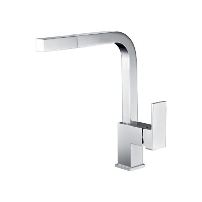 Μπαταρία Κουζίνας Τετραγωνισμένη με Αποσπώμενο Τηλέφωνο Χρωμέ IMEX CONSTANZA GCE005