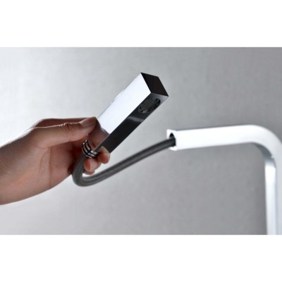 Μπαταρία Κουζίνας Τετραγωνισμένη με Αποσπώμενο Τηλέφωνο Χρωμέ IMEX CONSTANZA GCE005