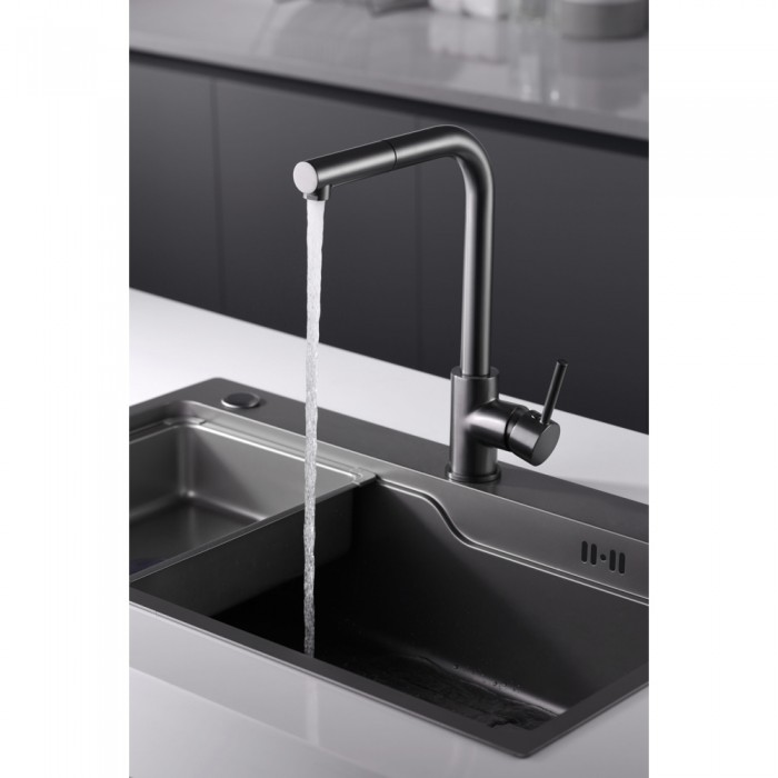 Μπαταρία κουζίνας IMEX σειρά MALTA GCE006/BGM BLACK GUN METAL