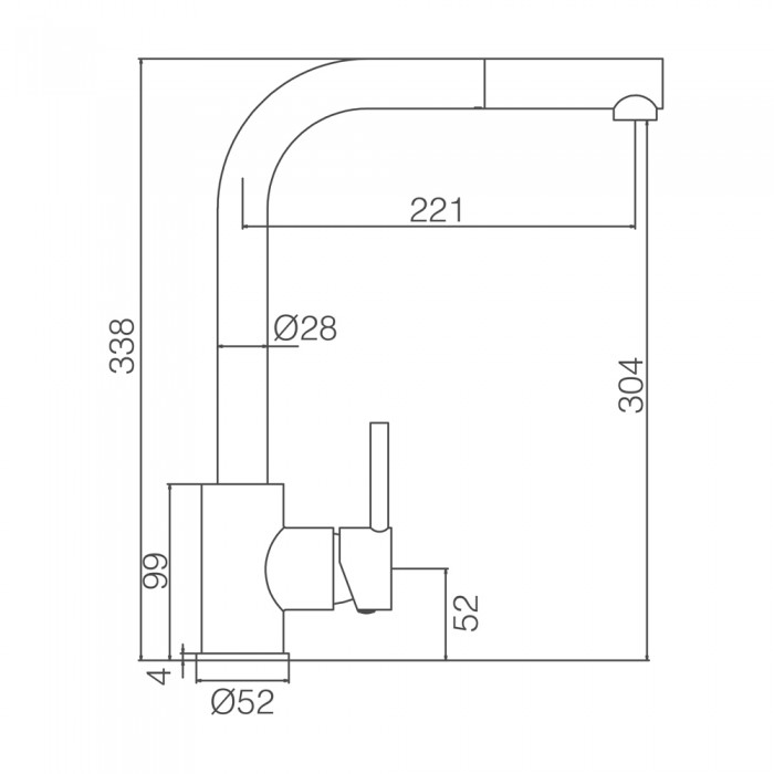 Μπαταρία κουζίνας IMEX σειρά MALTA GCE006/NG ΜΑΥΡΗ ΜΑΤ
