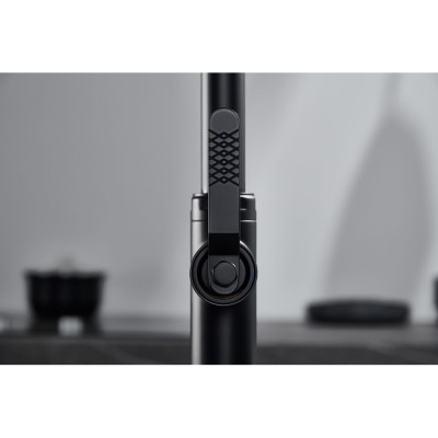 Μπαταρία Κουζίνας με Αποσπώμενο Τηλέφωνο 2 Ροών Μαύρο Ματ Imex NIZA GCE027/NG