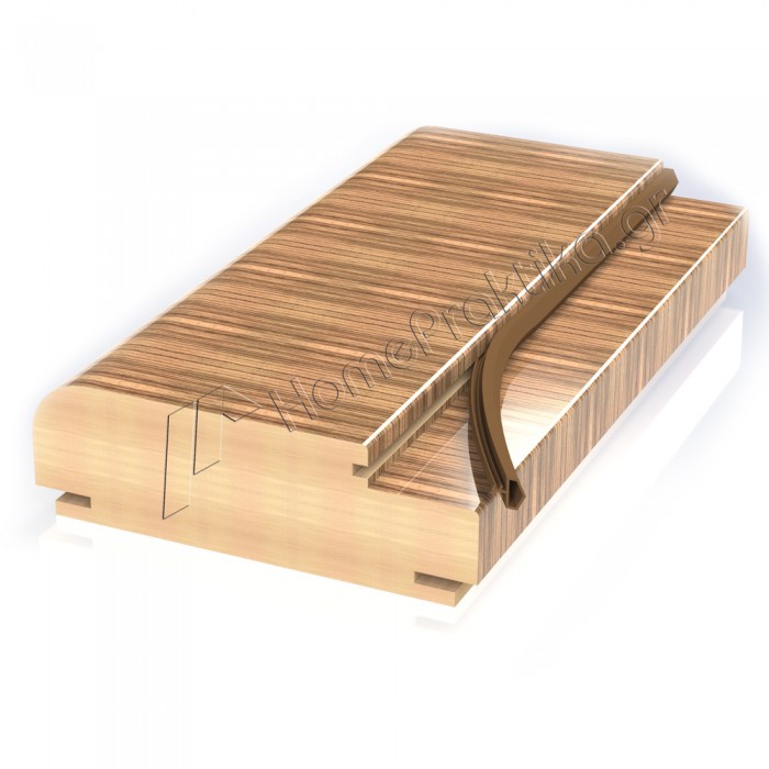 Λάστιχο ξύλινων πορτών  "ΣΠΙΤΑΚΙ" για κινησιά Καφέ Ανοιχτό με το μέτρο