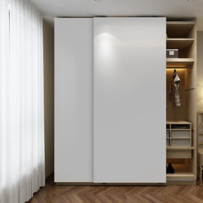 Μηχανισμός συρόμενης Δίφυλλης ντουλάπας βαρέως τύπου OPK Ocean 1 σε Χρώμα Προφίλ Φυσικό Αλουμίνιο