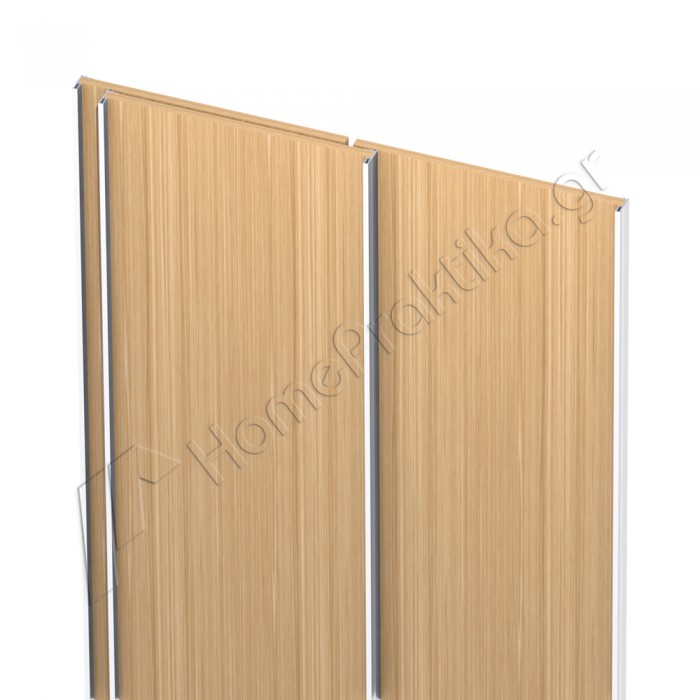 Μηχανισμός συρόμενης Τρίφυλλης ντουλάπας βαρέως τύπου OPK Ocean 1 σε Χρώμα Προφίλ Φυσικό Αλουμίνιο