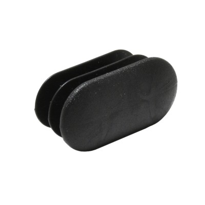 Τάπα Πλαστική Οβάλ Χωνευτή 30 mm x 15 mm No 144 σε χρώμα Μαύρο