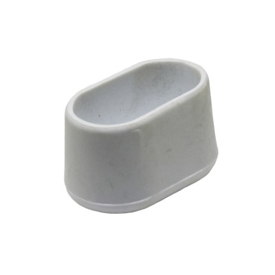 Τάπα Λαστιχένια Οβάλ 34 mm x 22 mm No 17555 SMALL σε χρώμα Λευκό