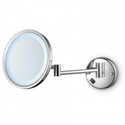 Καθρέπτης Φωτιζόμενος LED (Χρώμιο) Ø21,5cm Eurorama Hotelia FD01-100